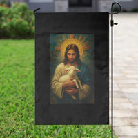 Jesus Christian Garden Flag Hug Lamb Faith Easter - Wonder Print Shop