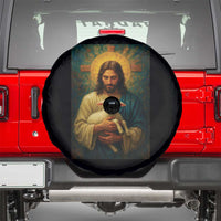 Jesus Christian Spare Tire Cover Hug Lamb Faith Easter - Wonder Print Shop