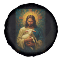 Jesus Christian Spare Tire Cover Hug Lamb Faith Easter - Wonder Print Shop