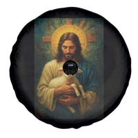Jesus Christian Spare Tire Cover Hug Lamb Faith Easter - Wonder Print Shop