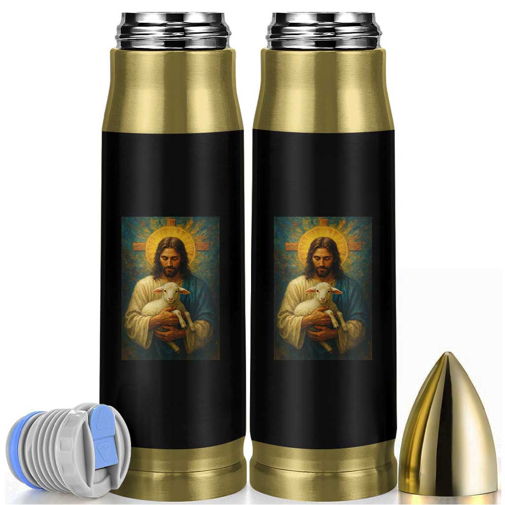 Jesus Christian Bullet Tumbler Hug Lamb Faith Easter - Wonder Print Shop