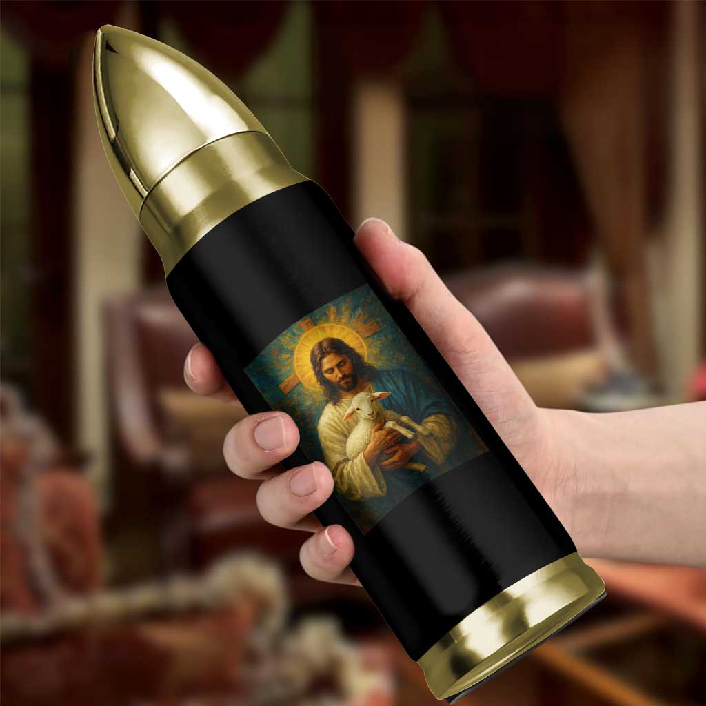 Jesus Christian Bullet Tumbler Hug Lamb Faith Easter - Wonder Print Shop