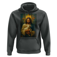 Jesus Christian Hoodie Hug Lamb Faith Easter - Wonder Print Shop
