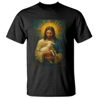 Jesus Christian T Shirt Hug Lamb Faith Easter - Wonder Print Shop