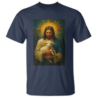 Jesus Christian T Shirt Hug Lamb Faith Easter - Wonder Print Shop