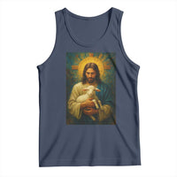 Jesus Christian Tank Top Hug Lamb Faith Easter - Wonder Print Shop