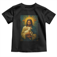 Jesus Christian Toddler T Shirt Hug Lamb Faith Easter - Wonder Print Shop