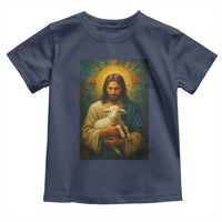 Jesus Christian Toddler T Shirt Hug Lamb Faith Easter - Wonder Print Shop