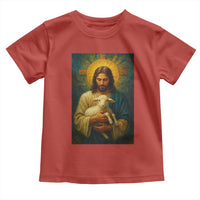 Jesus Christian Toddler T Shirt Hug Lamb Faith Easter - Wonder Print Shop