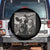 Funny Santa Selfie with Cow Christmas Spare Tire Cover - Wonder Print Shop