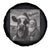 Funny Santa Selfie with Cow Christmas Spare Tire Cover - Wonder Print Shop