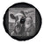 Funny Santa Selfie with Cow Christmas Spare Tire Cover - Wonder Print Shop