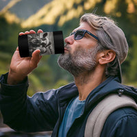 Funny Santa Selfie with Cow Christmas 4 in 1 Can Cooler Tumbler - Wonder Print Shop