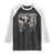 Funny Santa Selfie with Cow Christmas Raglan Shirt - Wonder Print Shop
