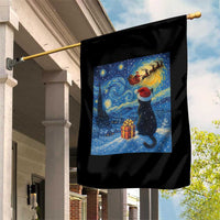 Cat Starry Night Christmas Garden Flag Van Gogh Cat Lover Xmas - Wonder Print Shop