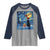 Cat Starry Night Christmas Raglan Shirt Van Gogh Cat Lover Xmas - Wonder Print Shop