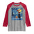 Cat Starry Night Christmas Raglan Shirt Van Gogh Cat Lover Xmas - Wonder Print Shop