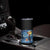 Cat Starry Night Christmas Skinny Tumbler Van Gogh Cat Lover Xmas - Wonder Print Shop