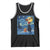 Cat Starry Night Christmas Tank Top Van Gogh Cat Lover Xmas - Wonder Print Shop
