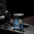 Cat Starry Night Christmas Tumbler Cup Van Gogh Cat Lover Xmas - Wonder Print Shop
