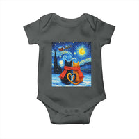 Funny Couples Christmas Baby Onesie Cats Lover Starry Night - Wonder Print Shop