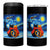 Funny Couples Christmas 4 in 1 Can Cooler Tumbler Cats Lover Starry Night - Wonder Print Shop