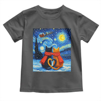 Funny Couples Christmas Toddler T Shirt Cats Lover Starry Night - Wonder Print Shop