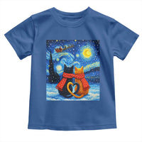 Funny Couples Christmas Toddler T Shirt Cats Lover Starry Night - Wonder Print Shop