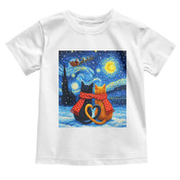 Funny Couples Christmas Toddler T Shirt Cats Lover Starry Night - Wonder Print Shop