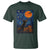 Black Cat Halloween T Shirt Starry Night Van Gogh - Wonder Print Shop