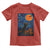 Black Cat Halloween Toddler T Shirt Starry Night Van Gogh - Wonder Print Shop