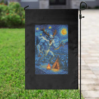 Wedigo Cryptid Christmas Garden Flag Native American Starry Night Xmas - Wonder Print Shop