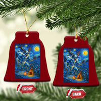 Wedigo Cryptid Xmas Ceramic Ornament Native American Starry Night Xmas - Wonder Print Shop