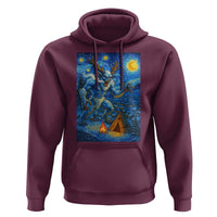 Wedigo Cryptid Christmas Hoodie Native American Starry Night Xmas - Wonder Print Shop