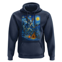 Wedigo Cryptid Christmas Hoodie Native American Starry Night Xmas - Wonder Print Shop
