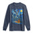 Wedigo Cryptid Christmas Long Sleeve Shirt Native American Starry Night Xmas - Wonder Print Shop