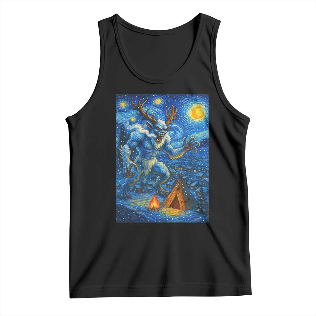 Wedigo Cryptid Christmas Tank Top Native American Starry Night Xmas - Wonder Print Shop