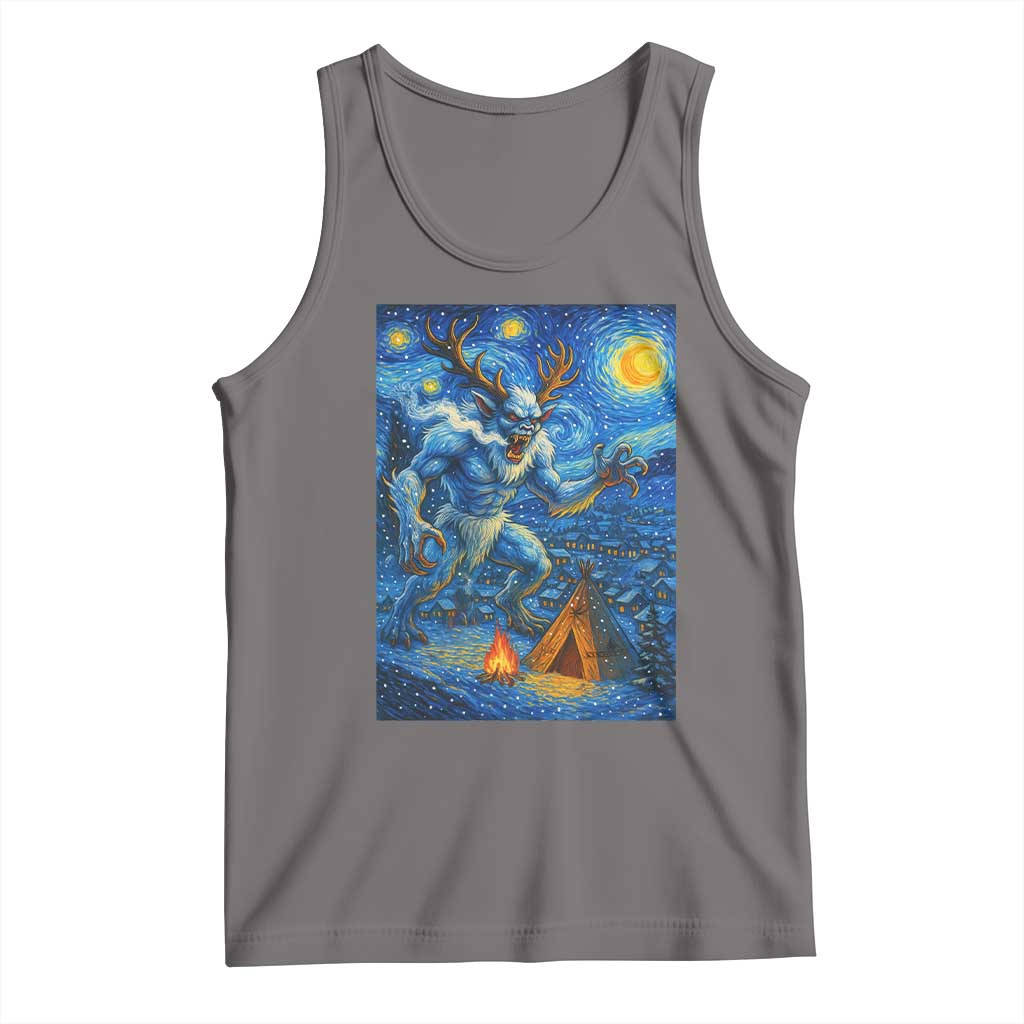 Wedigo Cryptid Christmas Tank Top Native American Starry Night Xmas - Wonder Print Shop