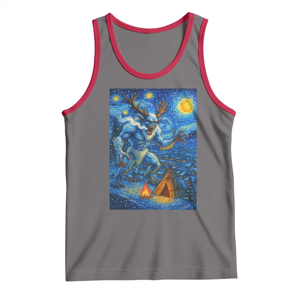 Wedigo Cryptid Christmas Tank Top Native American Starry Night Xmas - Wonder Print Shop