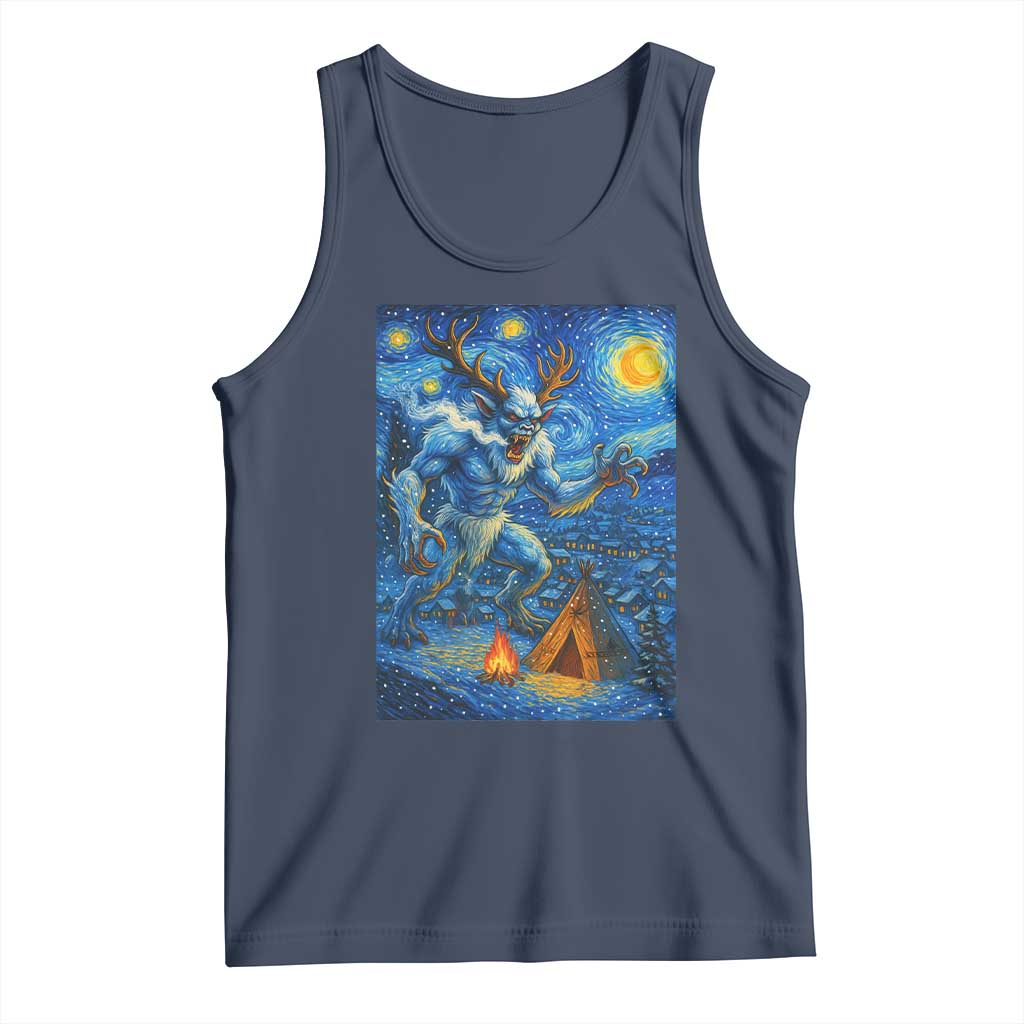 Wedigo Cryptid Christmas Tank Top Native American Starry Night Xmas - Wonder Print Shop