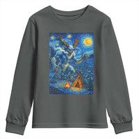 Wedigo Cryptid Christmas Youth Sweatshirt Native American Starry Night Xmas - Wonder Print Shop