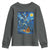 Wedigo Cryptid Christmas Youth Sweatshirt Native American Starry Night Xmas - Wonder Print Shop