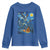 Wedigo Cryptid Christmas Youth Sweatshirt Native American Starry Night Xmas - Wonder Print Shop