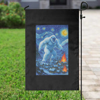 Yeti Cryptid Christmas Garden Flag Winter Monster Starry Night Xmas - Wonder Print Shop