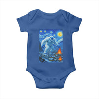 Yeti Cryptid Christmas Baby Onesie Winter Monster Starry Night Xmas - Wonder Print Shop