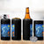 Yeti Cryptid Christmas 4 in 1 Can Cooler Tumbler Winter Monster Starry Night Xmas - Wonder Print Shop