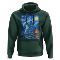 Yeti Cryptid Christmas Hoodie Winter Monster Starry Night Xmas - Wonder Print Shop