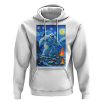 Yeti Cryptid Christmas Hoodie Winter Monster Starry Night Xmas - Wonder Print Shop