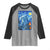Yeti Cryptid Christmas Raglan Shirt Winter Monster Starry Night Xmas - Wonder Print Shop