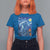 Yeti Cryptid Christmas T Shirt For Women Winter Monster Starry Night Xmas - Wonder Print Shop